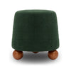boucle {forest green} ottoman