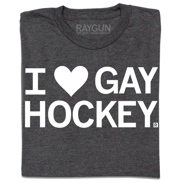 i heart gay hockey tshirt