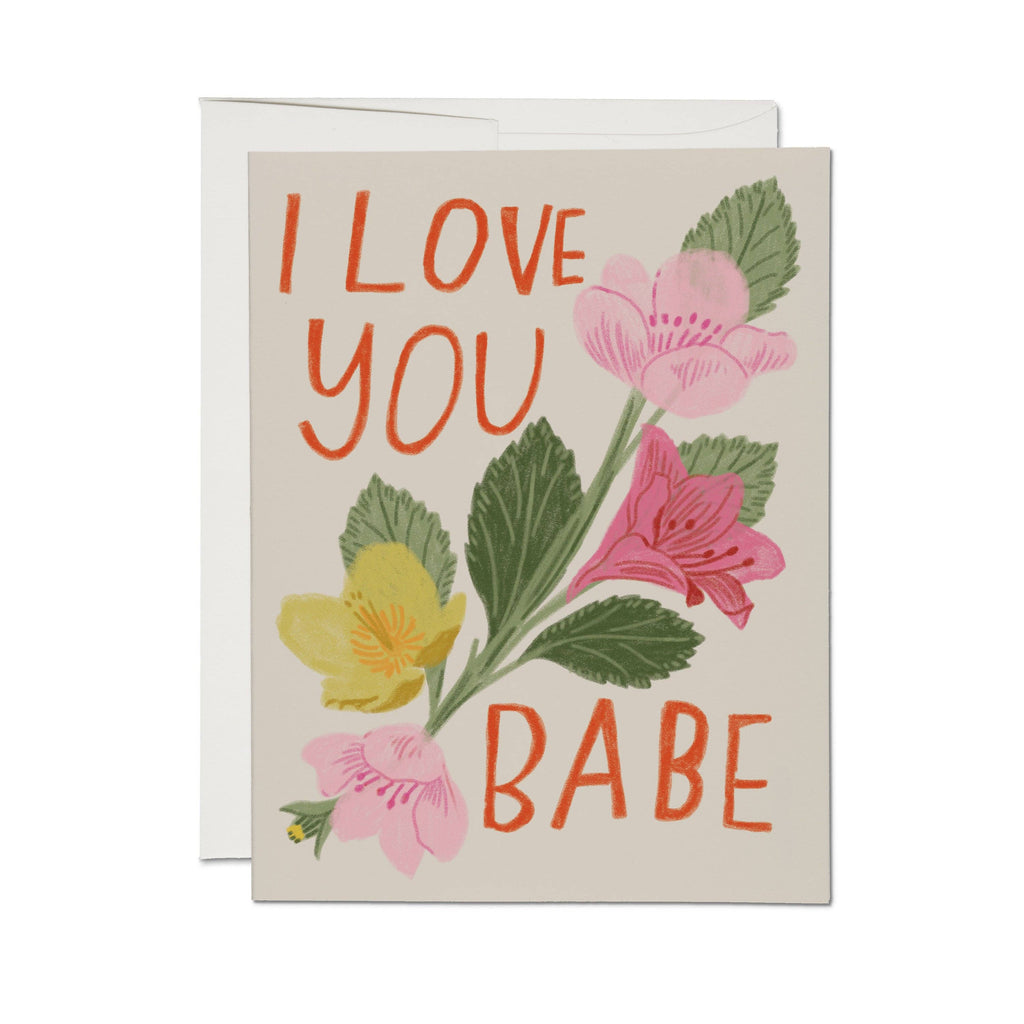 love you babe card