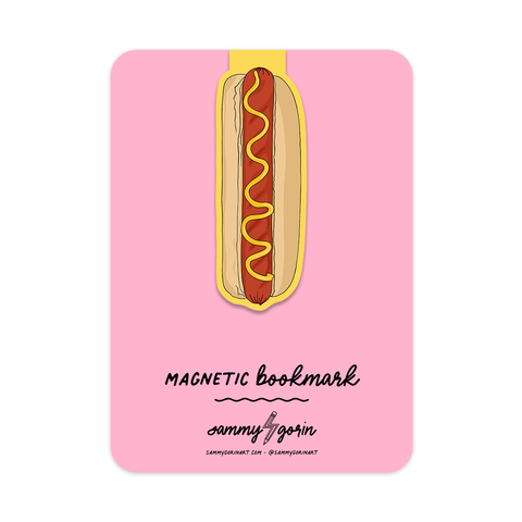 magnetic hot dog bookmark