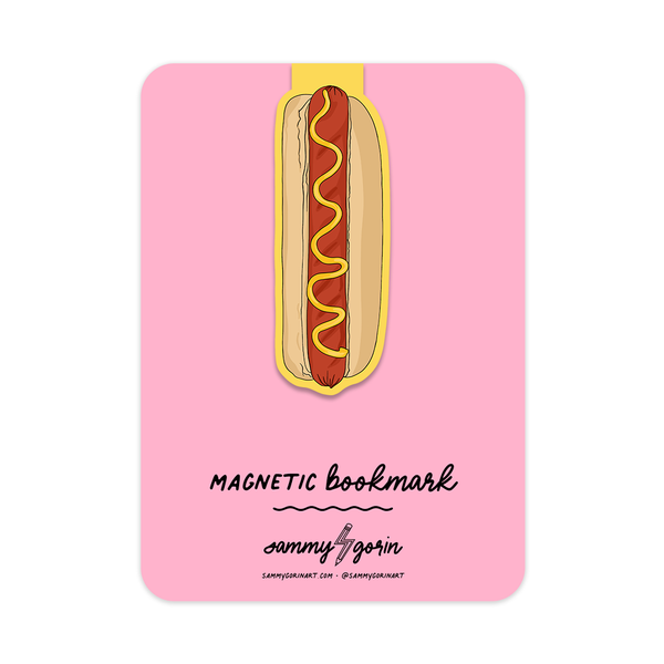 magnetic hot dog bookmark