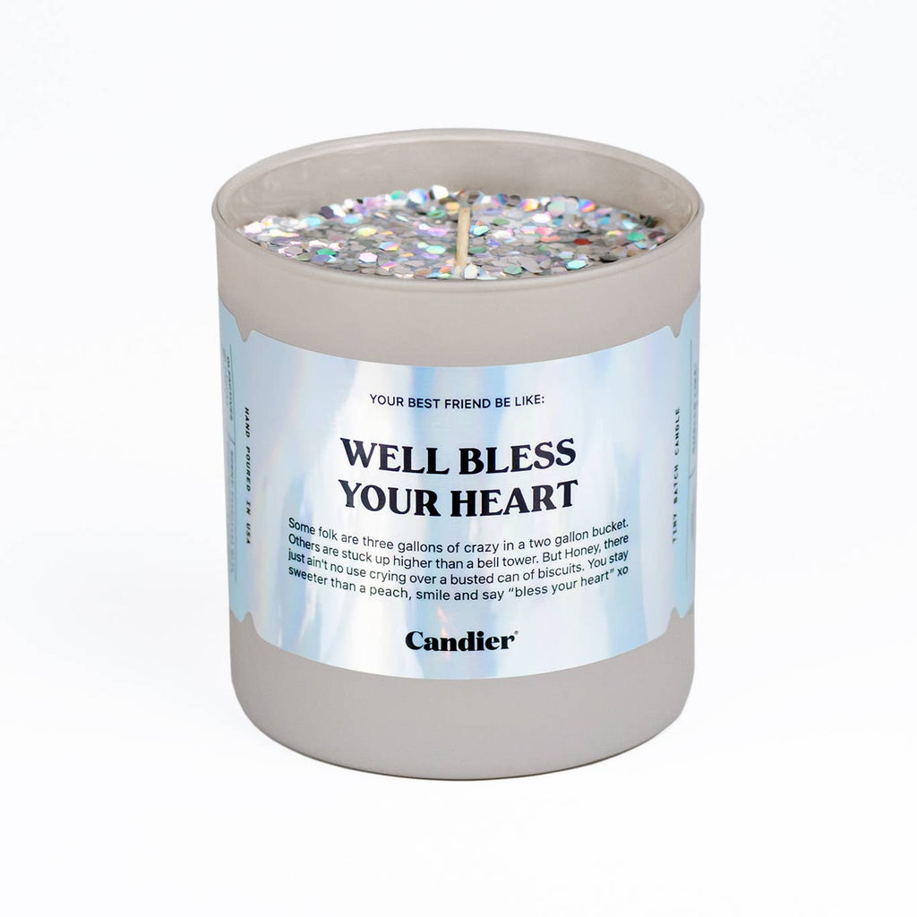 well bless your heart candle