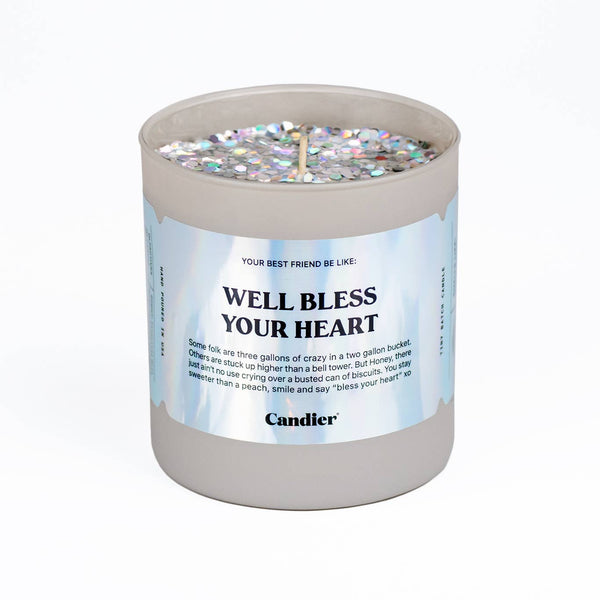 well bless your heart candle