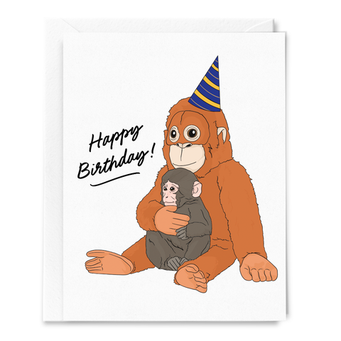 happy birthday {punch the monkey} card