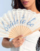 lace bride to be folding fan