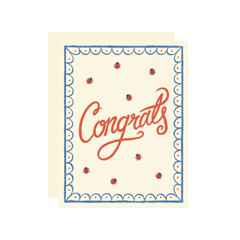 congrats ladybug card