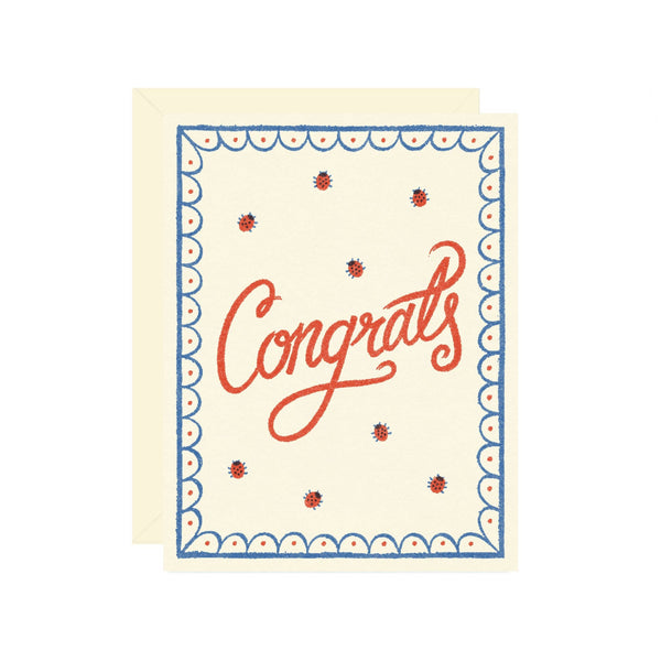 congrats ladybug card