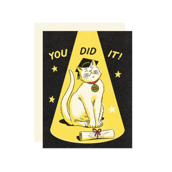 you did it graduation card