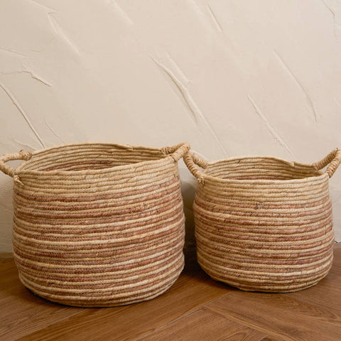 natural corn husk basket {large}