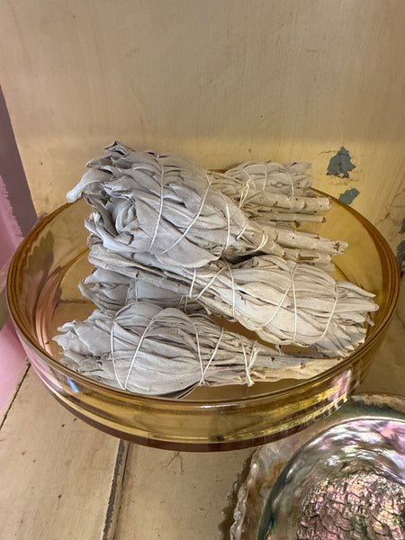 white sage torches