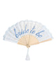 lace bride to be folding fan