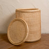 rattan cane basket with lid