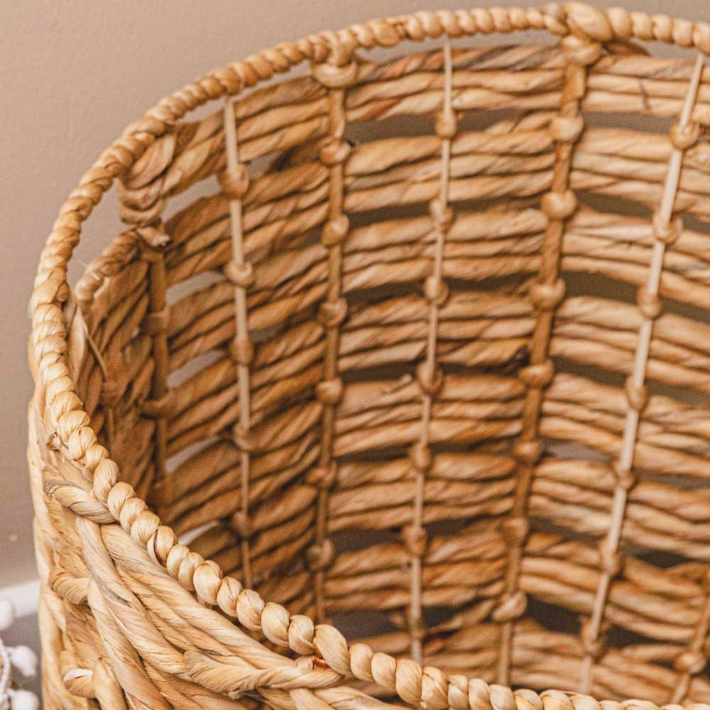 water hyacinth storage basket