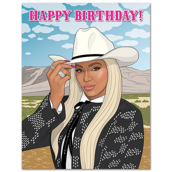 happy birthday! it's time for a real life hoe-down card
