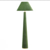 moss green velvet floor lamp
