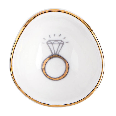 diamond ring trinket dish