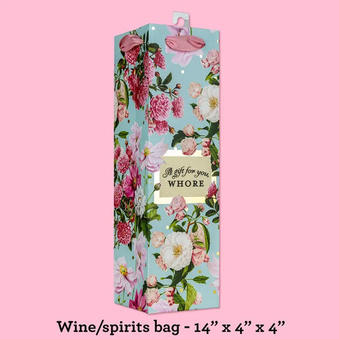 a gift for you, whore wine bag