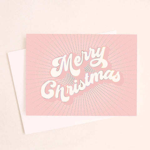 merry christmas {holographic} card