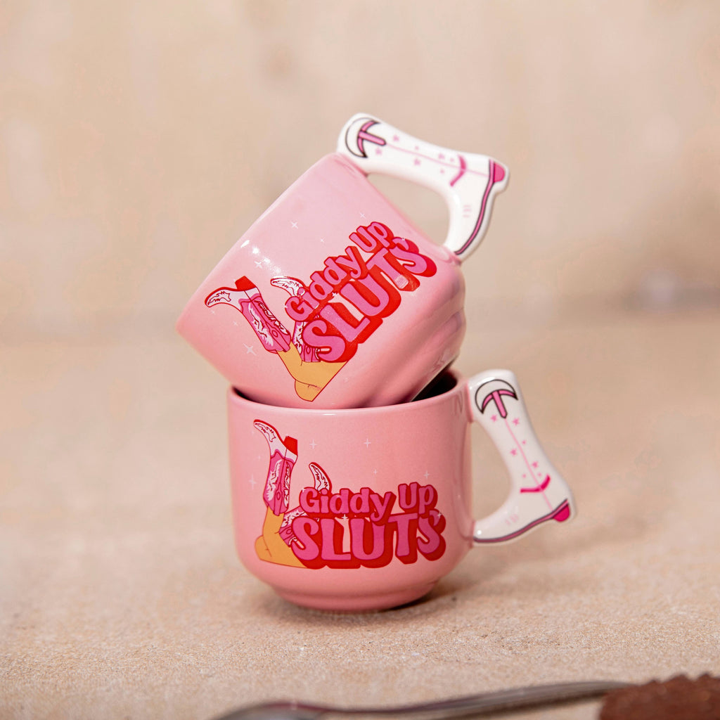 giddy up sluts espresso mugs