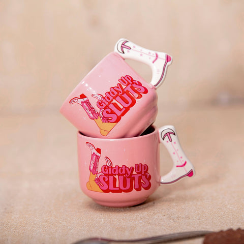 giddy up sluts espresso mugs