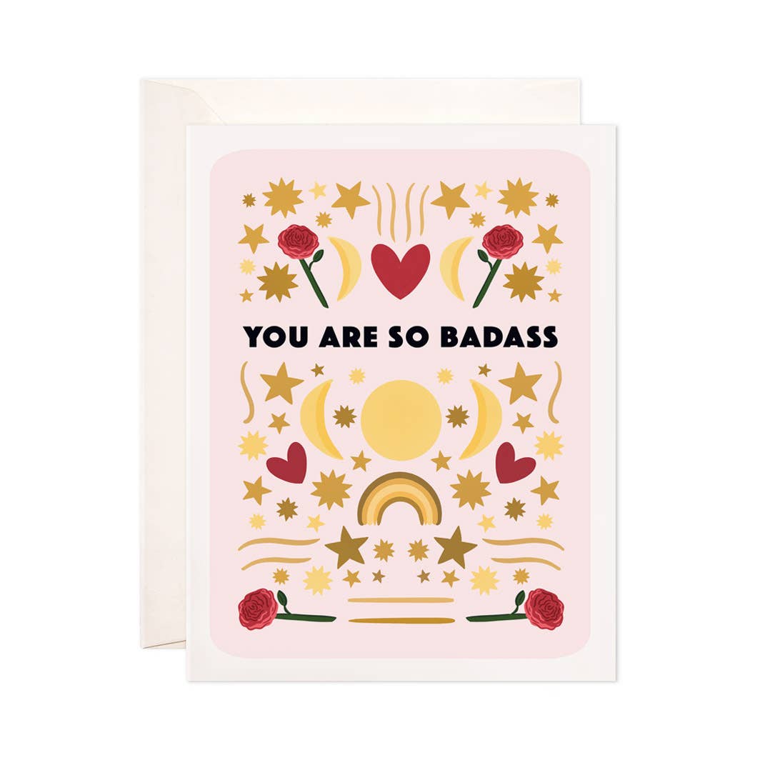 so badass greeting card