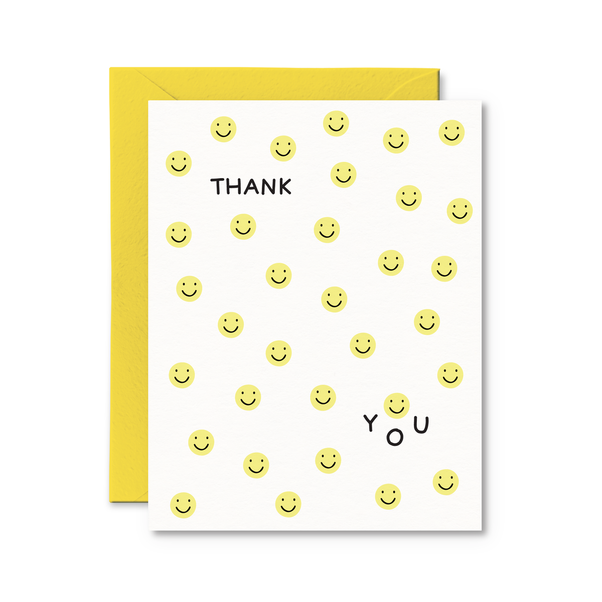 thank you smiley card