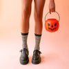black striped socks