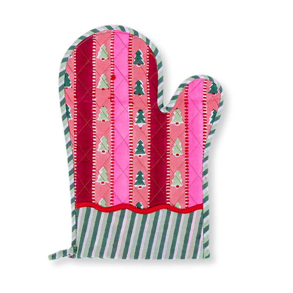 holiday tree oven mitt