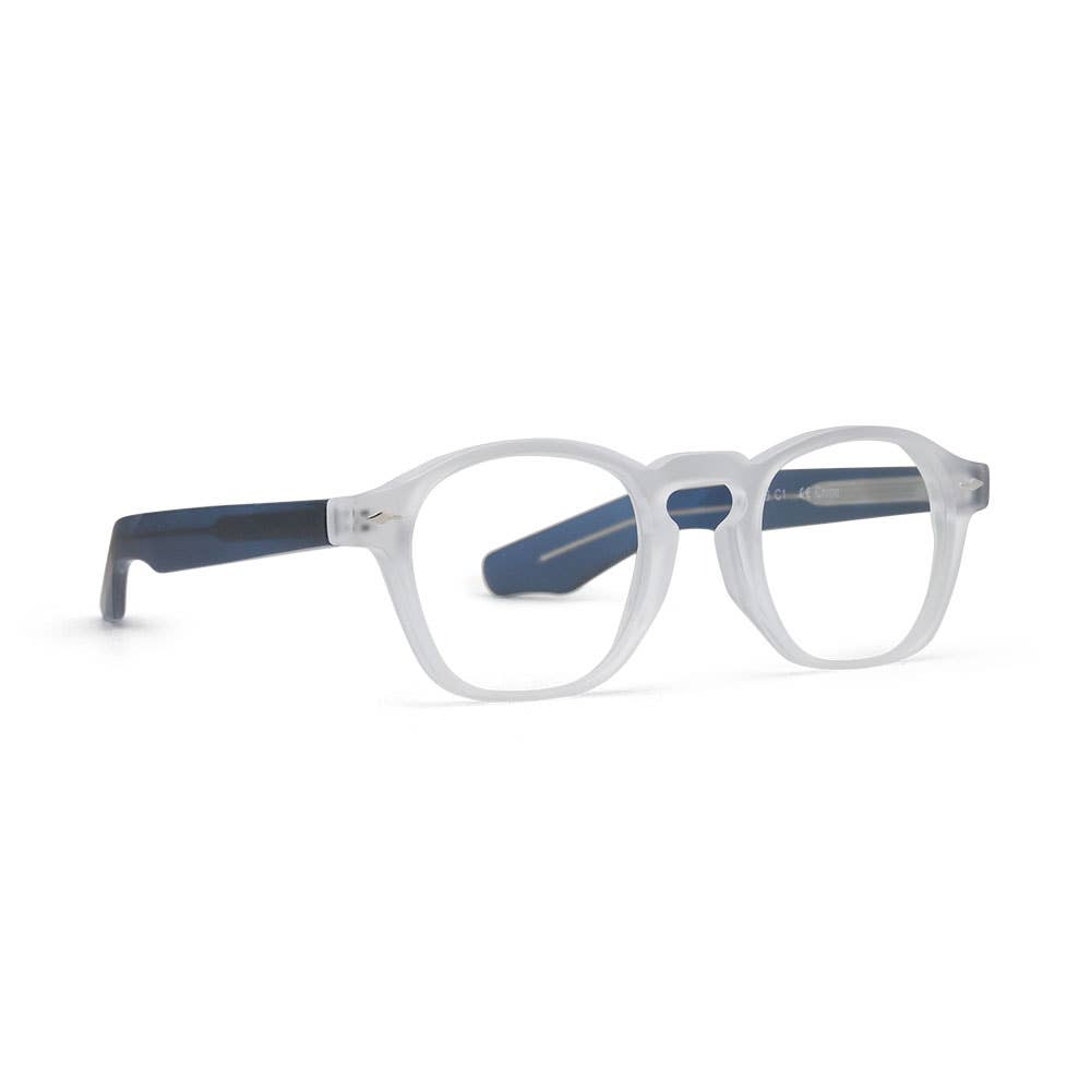 myles {clear/navy blue} blue light {readers} eyeglasses