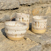 hand thrown 3 piece ceramic matcha set