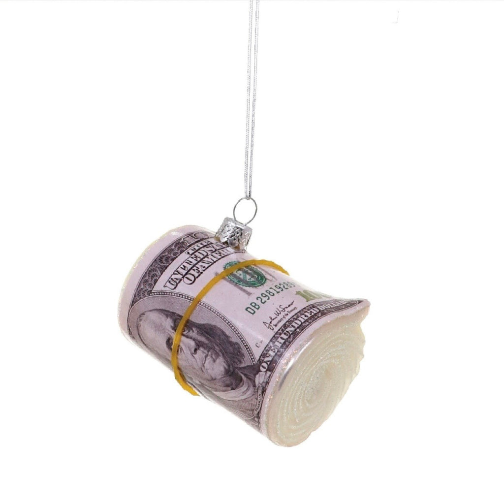 roll of cash ornament