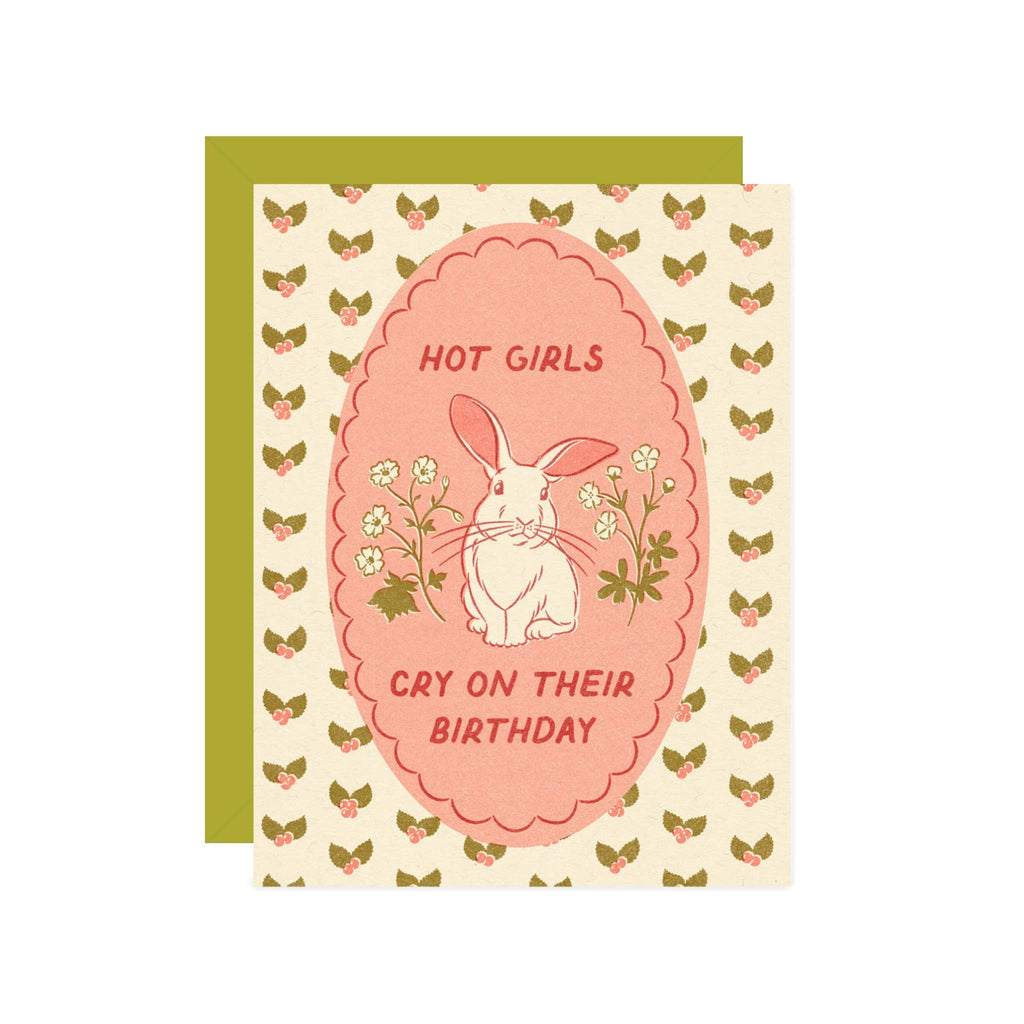 hot girls cry on their birthday card