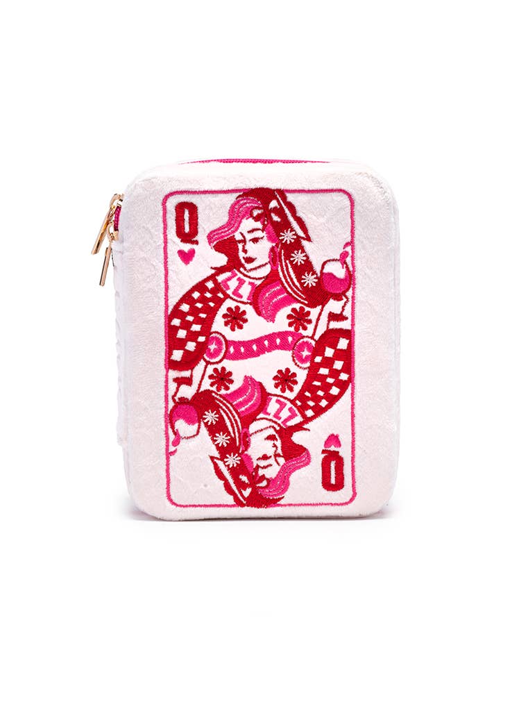 queen of hearts velvet jewelry case
