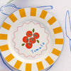 tomato enamel plate large