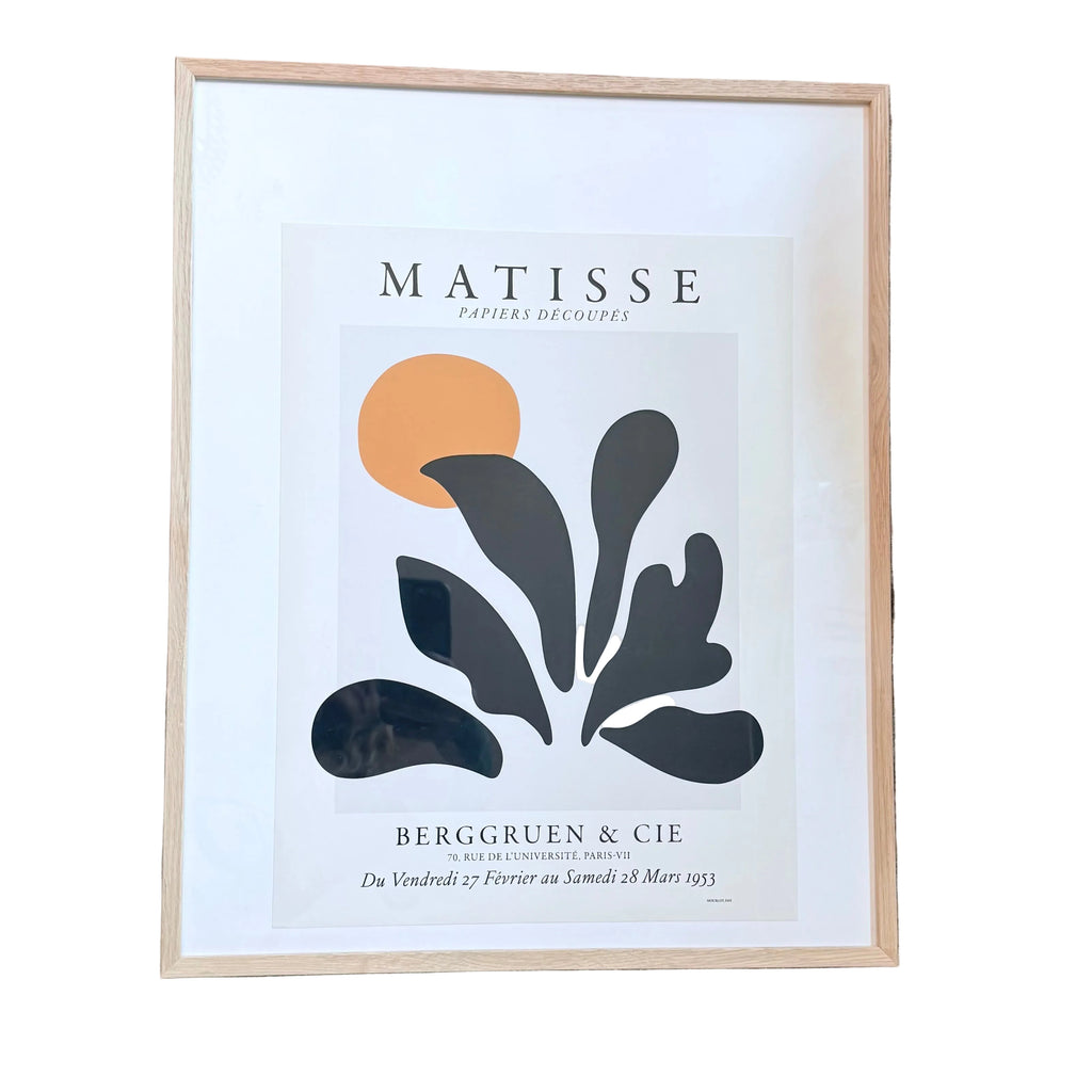 framed matisse print