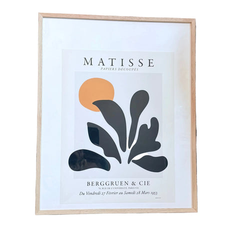 framed matisse print