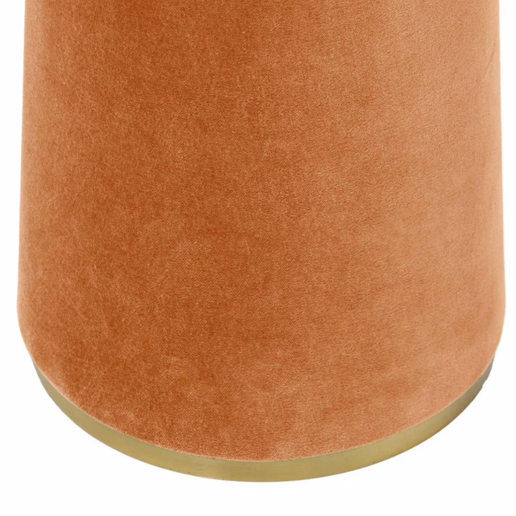 terracotta velvet floor lamp {shipping not available}