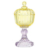 vintage glass jar: crystal  {3.5 Dia x 7.5 H}