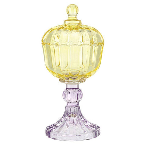 crystal glass jar
