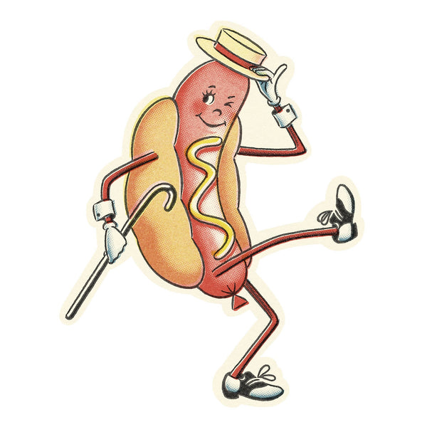 hot dog dancing sticker