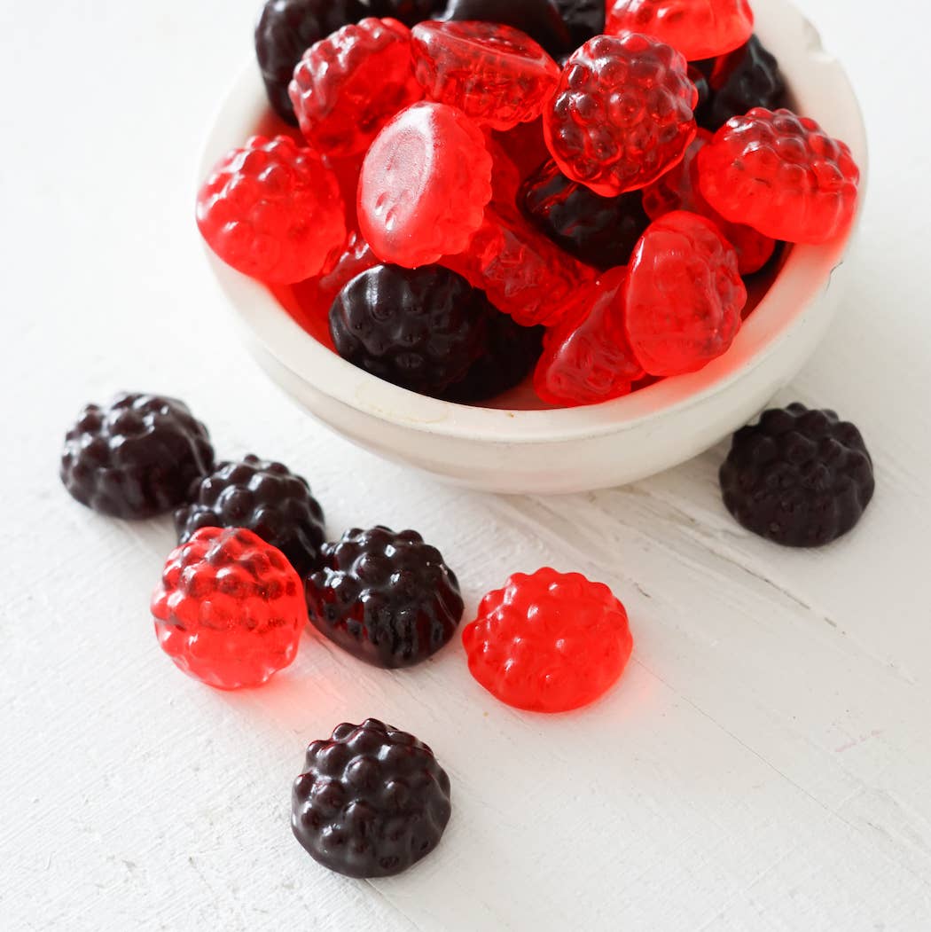 raspberries {gluten free} gummy candies