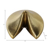 metal fortune cookie decorative figurine