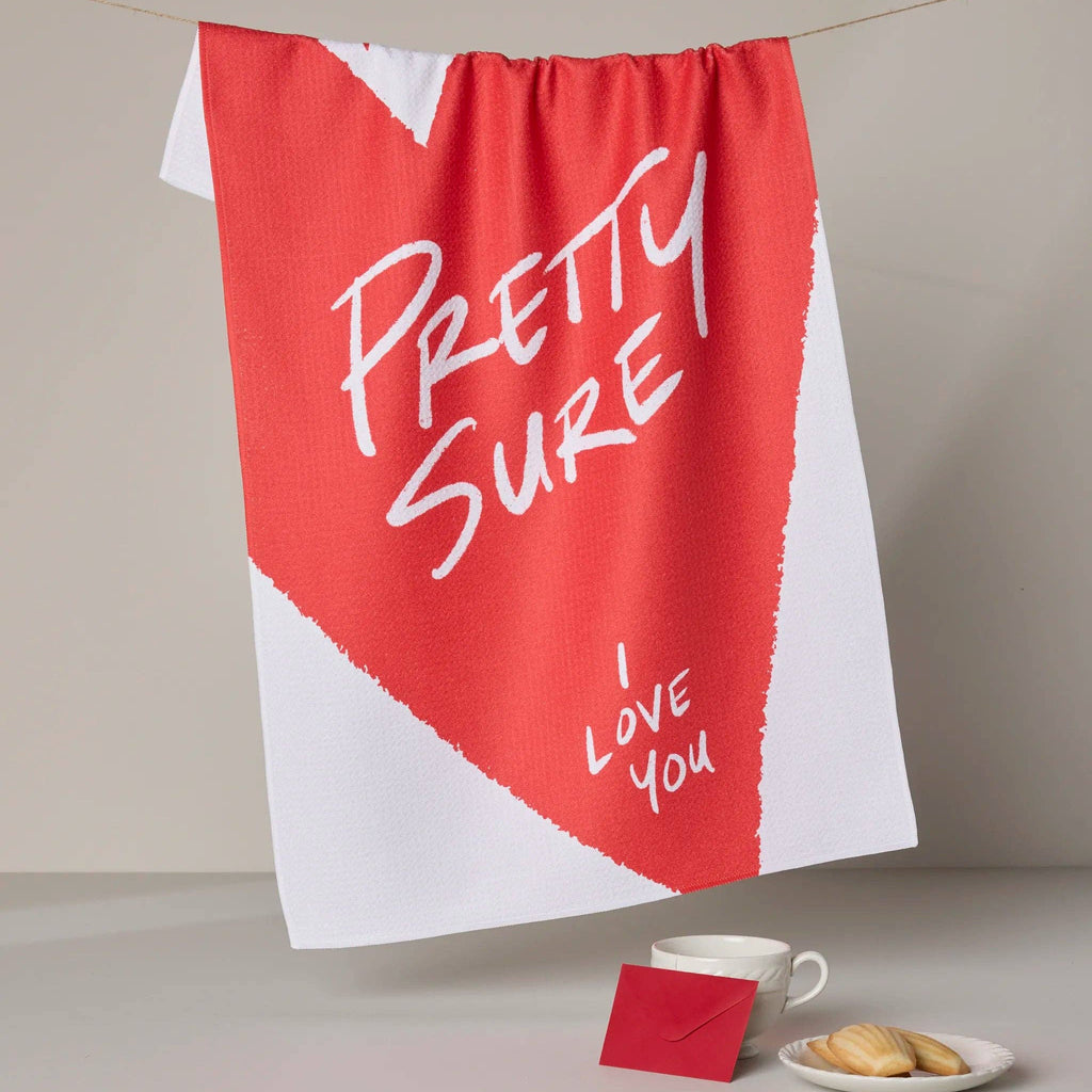 i love thee tea towel