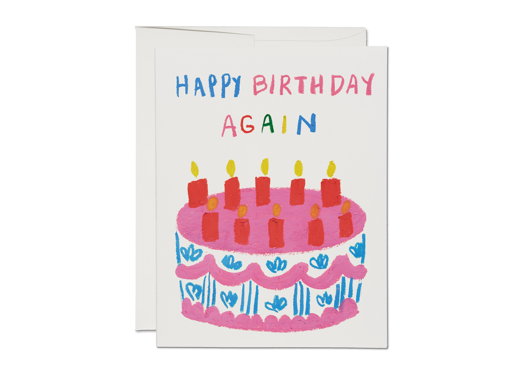 happy birthday again card