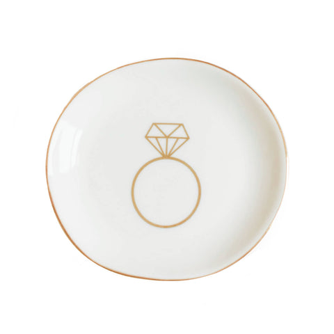diamond ring jewelry dish