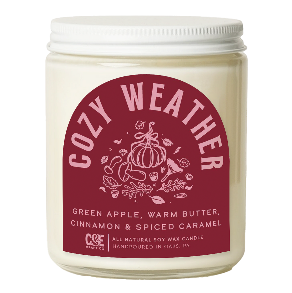 cozy weather candle