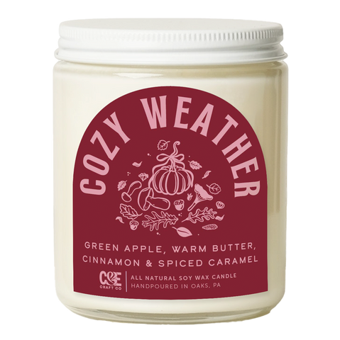 cozy weather candle