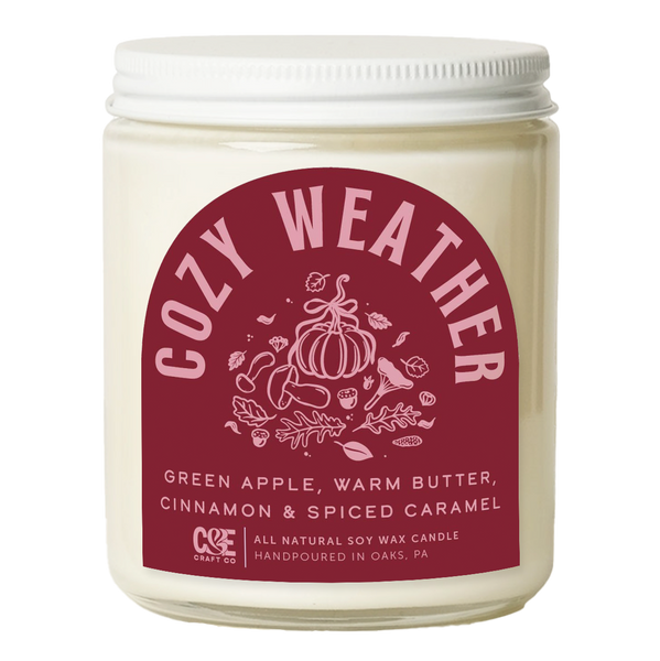 cozy weather candle