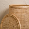 rattan cane basket with lid