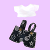 labubu designer shirt & overall set